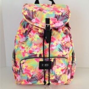 Victoria’s Secret PINK Galaxy Floral Multicolor campus Backpack